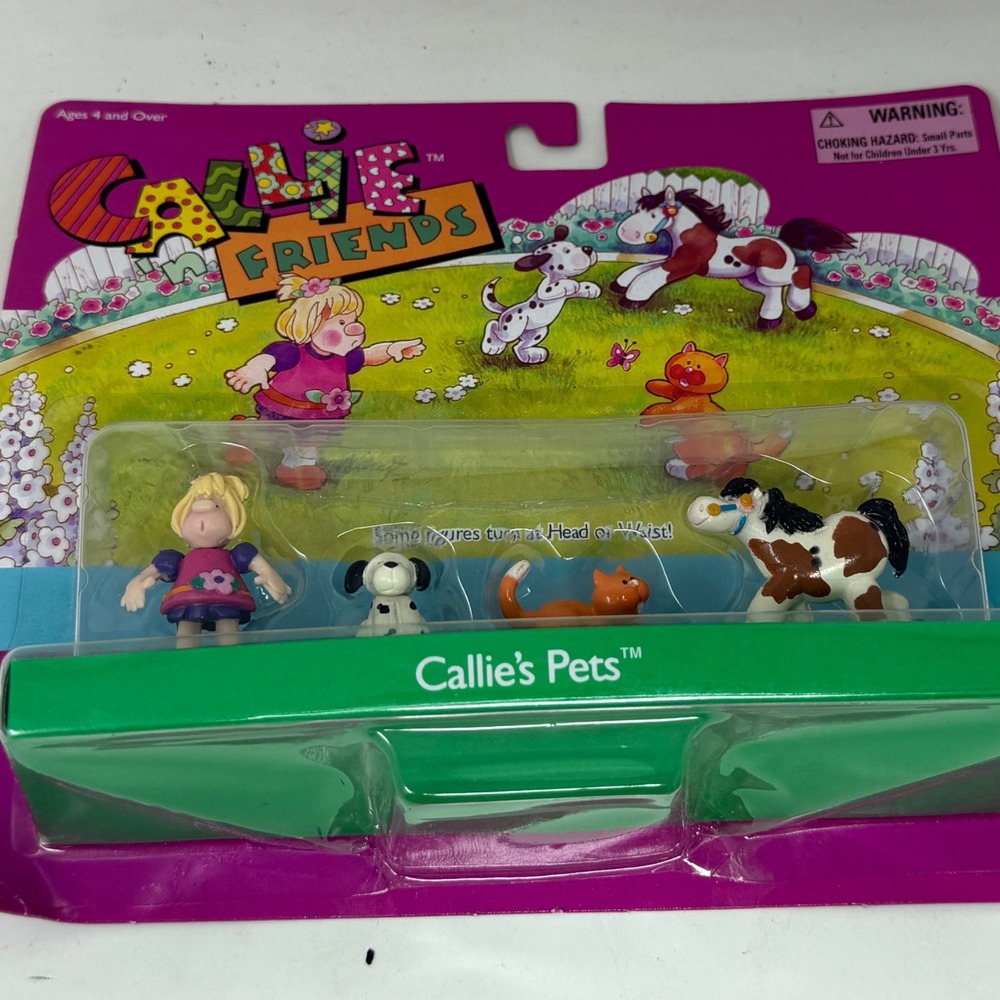 Vintage‎ 1995 Creata Callie n Friends Callies Pets Miniature Figures Set No 3900